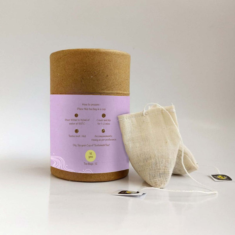 Buy Luxurious Lavender Floral Tea |Tea Bags - 18gms | Shop Verified Sustainable Tea on Brown Living™