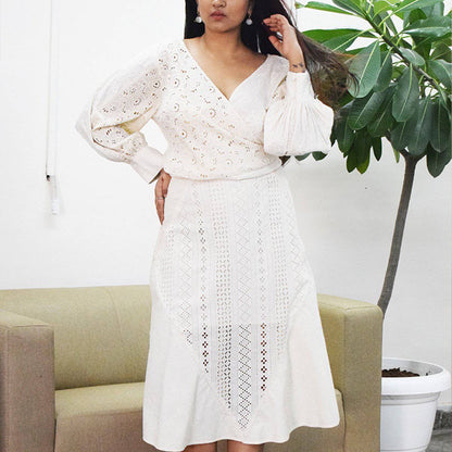Luxury From Waste Eyelet Skirt – Womens Skirt by Sonica Sarna available on Brown Living™. XS . SKU: 274 - 14269 - SSD - 163. Img 1.