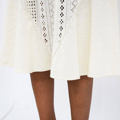 Luxury From Waste Eyelet Skirt – Womens Skirt by Sonica Sarna available on Brown Living™. XS . SKU: 274 - 14269 - SSD - 163. Img 4.