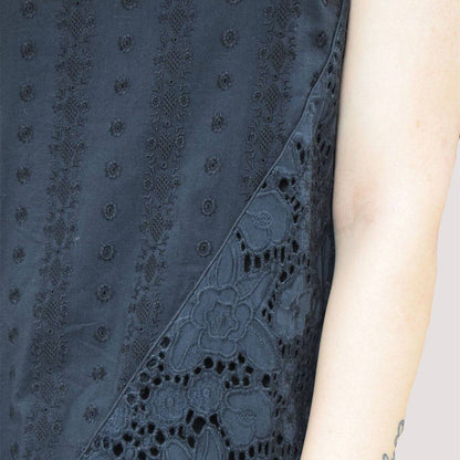 Luxury From Waste Eyelet Sleeveless Dress – Womens Dress by Sonica Sarna available on Brown Living™. XS . SKU: 274 - 14259 - SSD - 165. Img 3.
