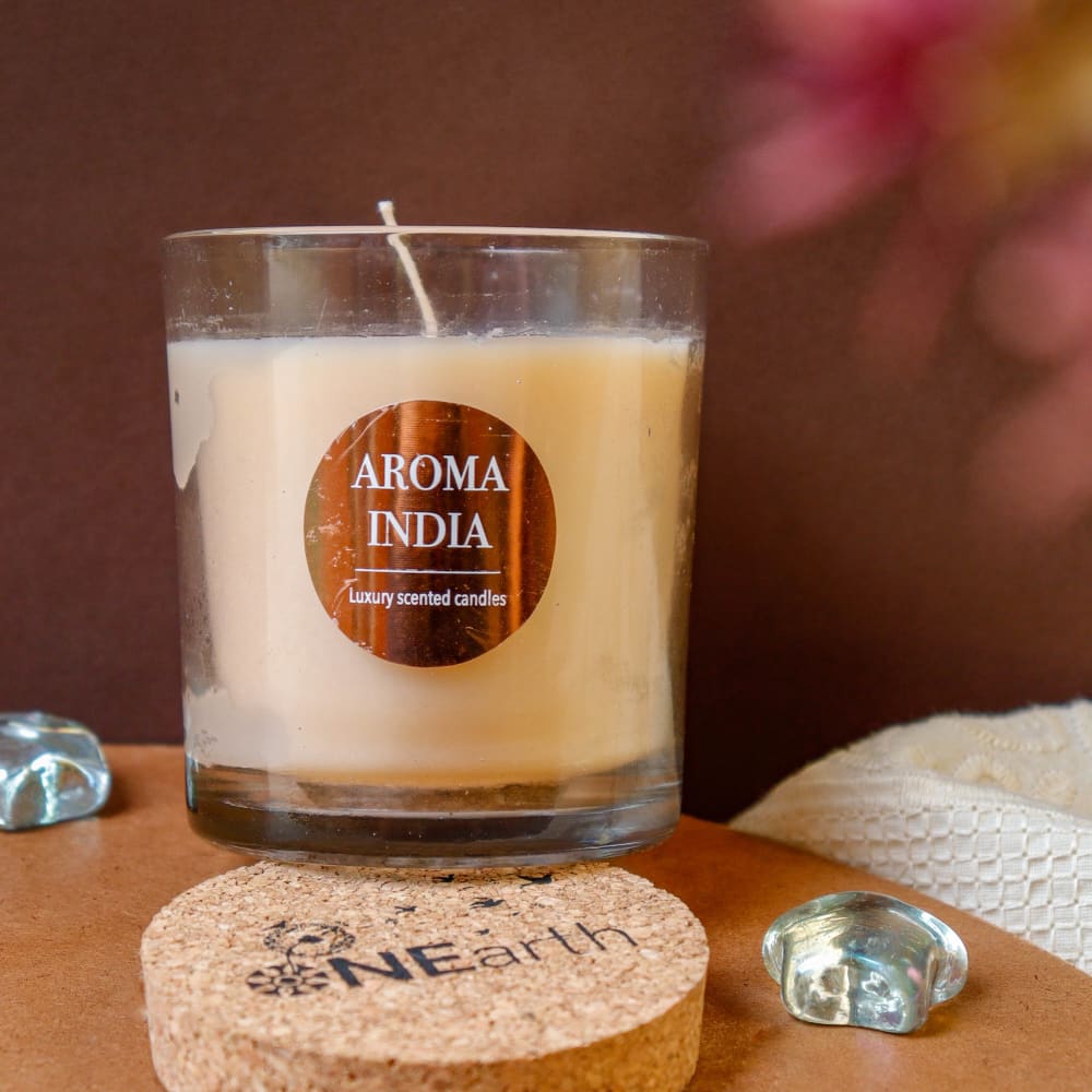 Luxury Scented Candle with Cork Lid - Soy Wax (1 wick) Jasmine (pAck 2) | Verified Sustainable by Brown Living™