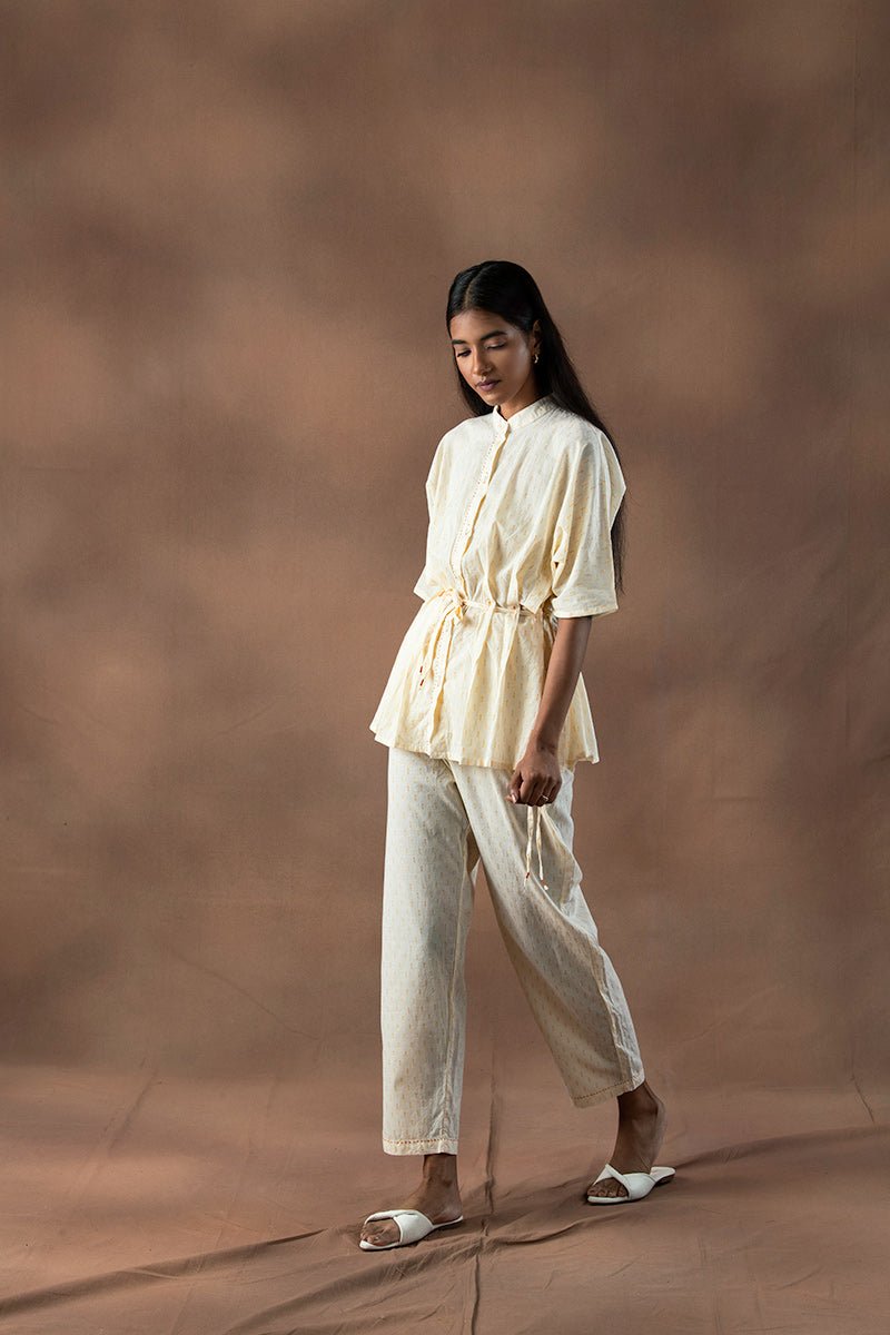 Buy Maahru Organic Cotton Pleated Shirt | Shop Verified Sustainable Products on Brown Living