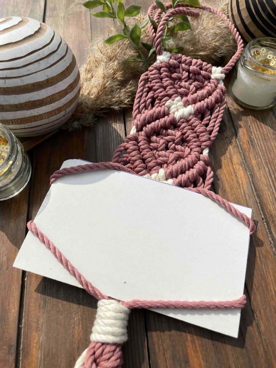 Macrame Hanging Photo Frame | Verified Sustainable by Brown Living™
