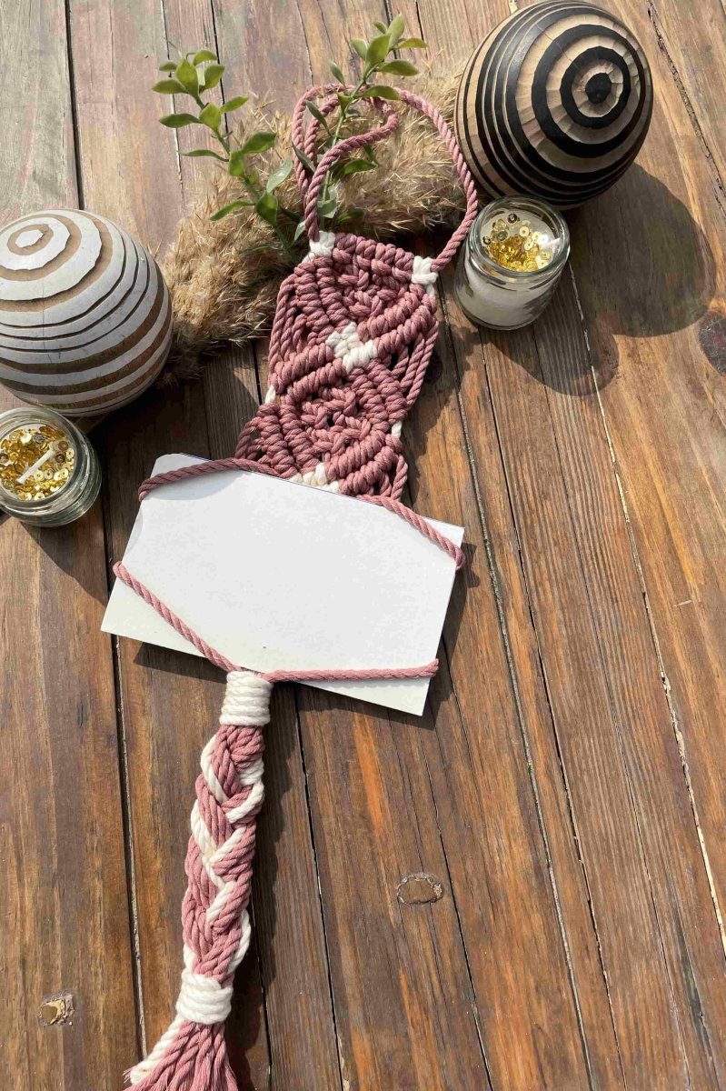 Macrame Hanging Photo Frame | Verified Sustainable by Brown Living™