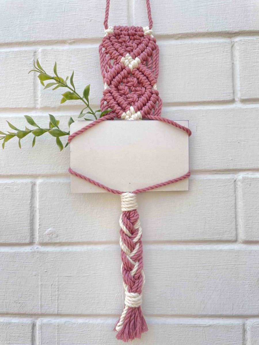Macrame Hanging Photo Frame | Verified Sustainable by Brown Living™