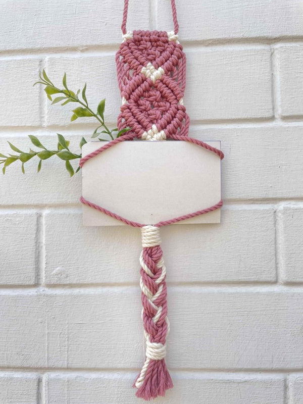 Buy Macrame Hanging Photo Frame | Shop Verified Sustainable Wall Decor on Brown Living™