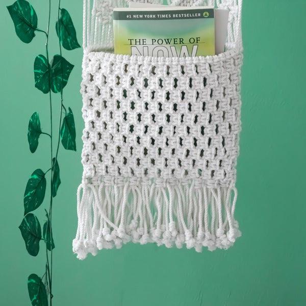 Buy Macrame Magazine Holder - Large | Shop Verified Sustainable Products on Brown Living