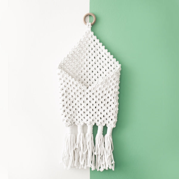 Buy Macrame Magazine Holder - Small | Shop Verified Sustainable Organisers on Brown Living™