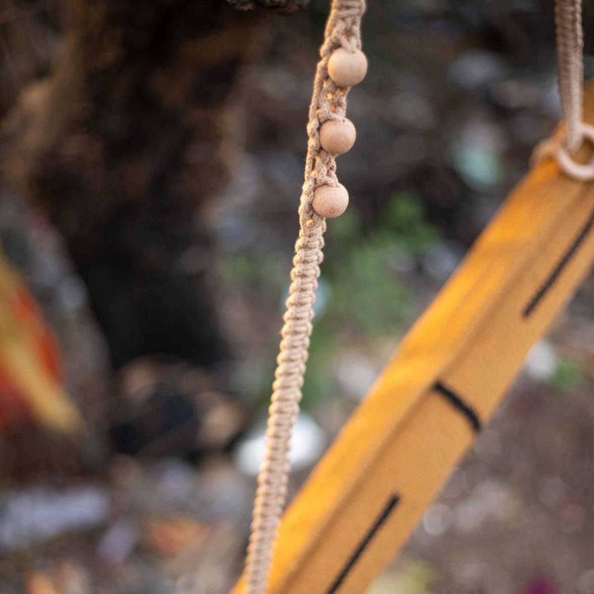 Macrame Mat Carrier Straps 100% Cotton Blissful Beige | Verified Sustainable by Brown Living™