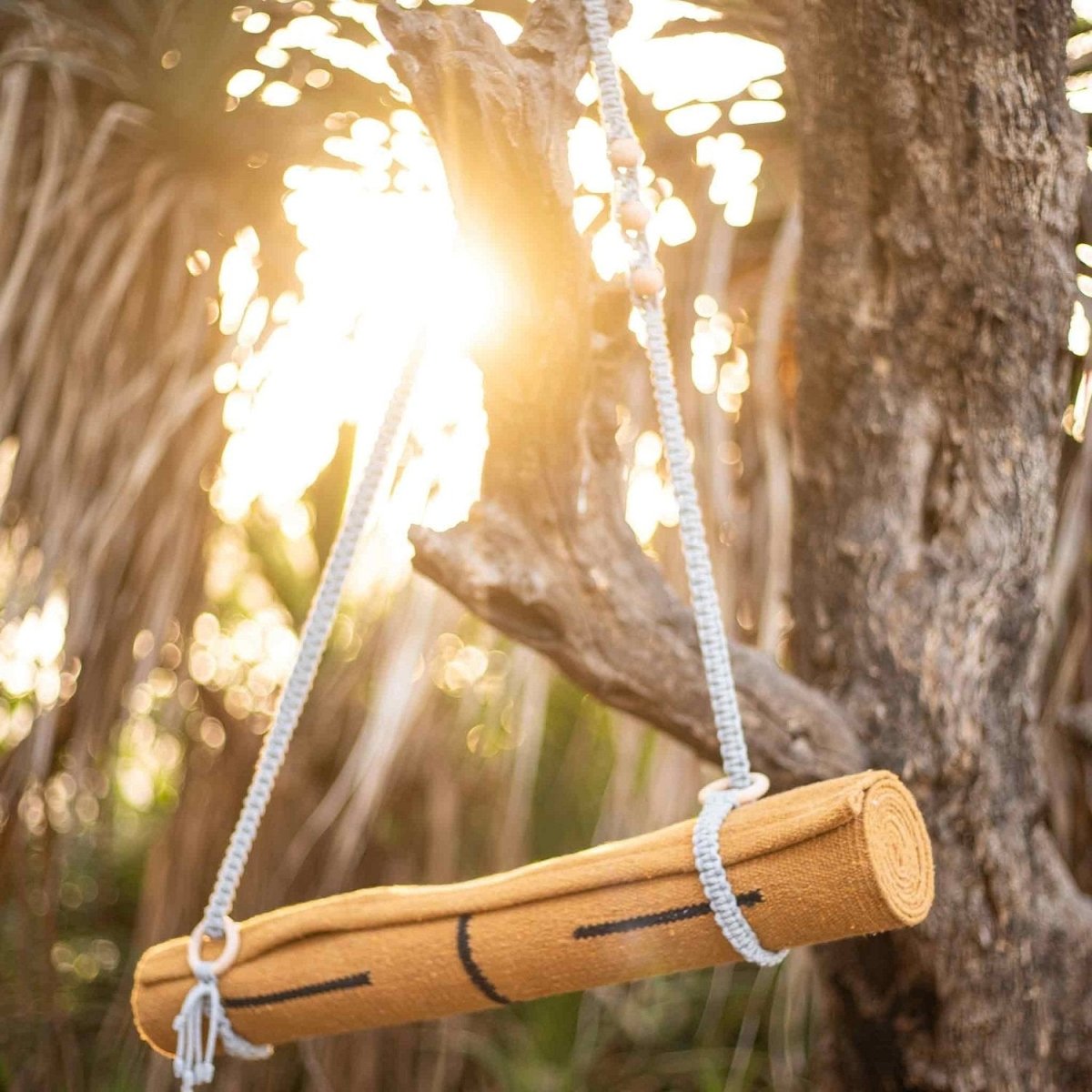 Macrame Mat Carrier Straps 100% Cotton Colour Gorgeous Grey | Verified Sustainable by Brown Living™