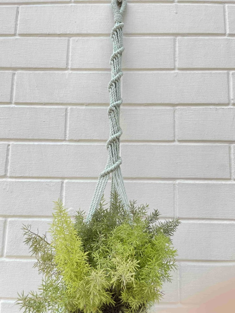 Buy Macrame Plant Hanger Diamond Mesh | Shop Verified Sustainable Pots & Planters on Brown Living™