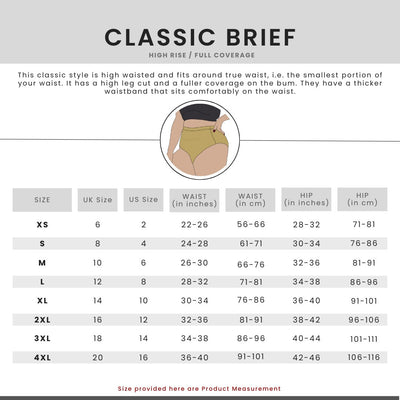 Magic Potion Classic Bio - washed Organic Cotton Brief – Womens Underwear on Brown Living™. SKU: 001/BA/MAGPO/AOP_24BL10667. Img 5.