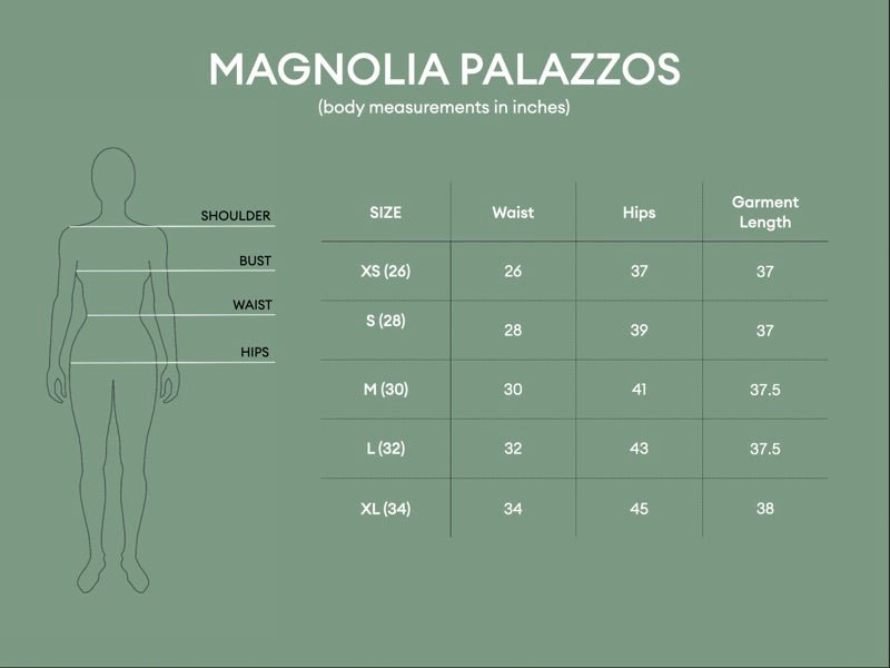 Buy Magnolia Palazzos - Black | Shop Verified Sustainable Womens Pallazzo on Brown Living™