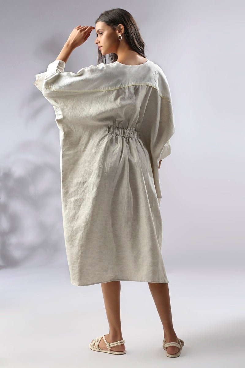 Buy Mahogany Kimono Dress - Oatmeal | Shop Verified Sustainable Products on Brown Living