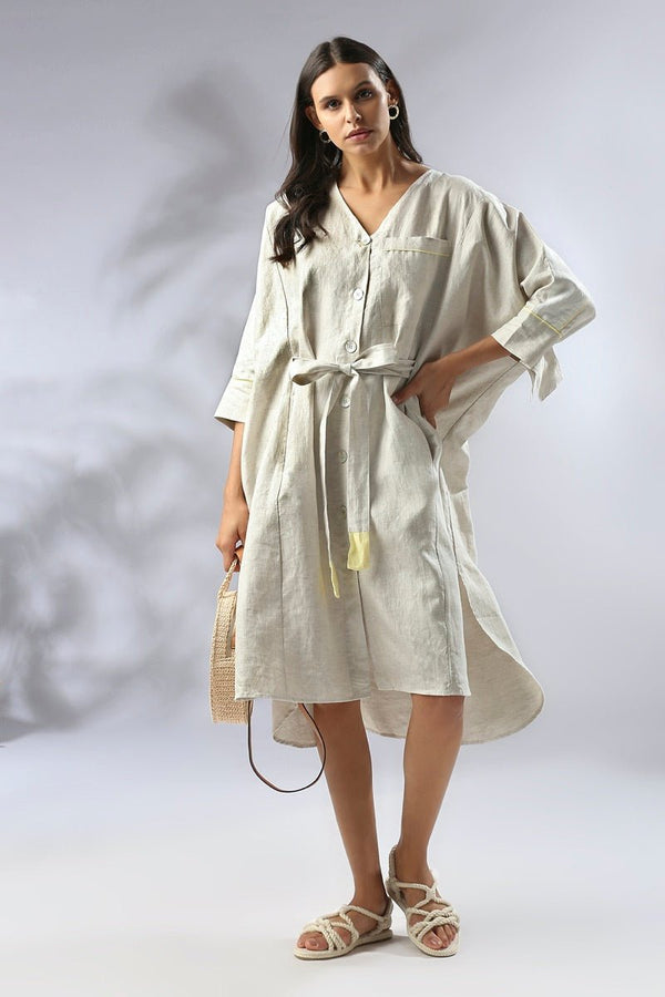 Buy Mahogany Kimono Dress - Oatmeal | Shop Verified Sustainable Womens Dress on Brown Living™