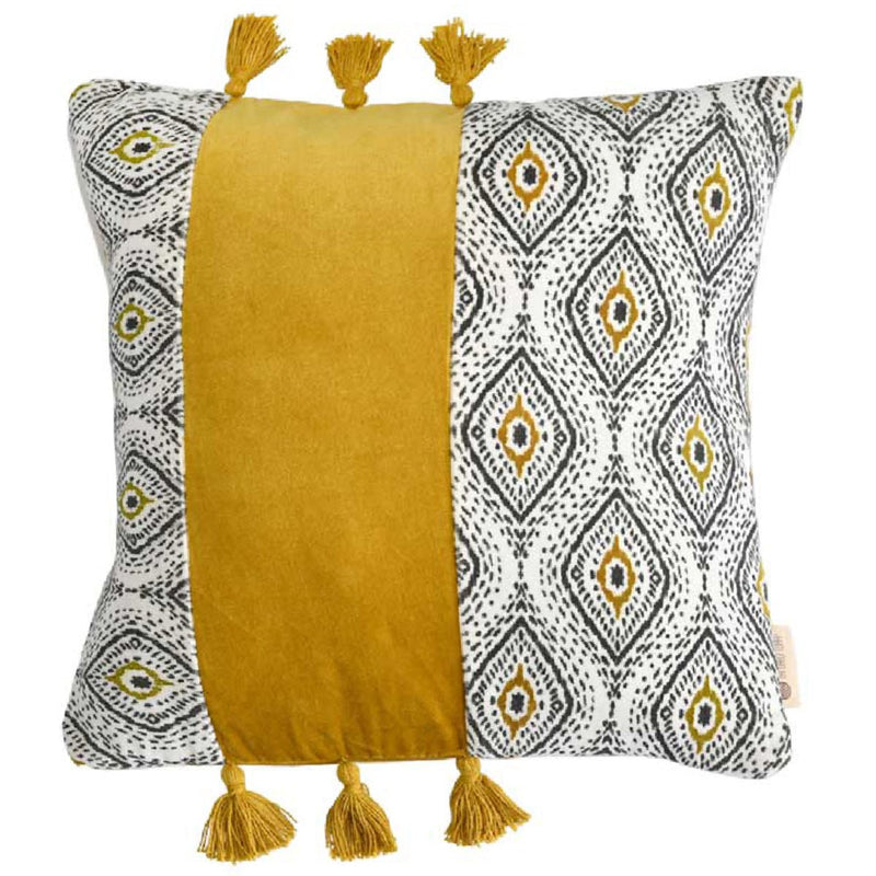 Buy Makhamalee Ocre Cushion Cover | Shop Verified Sustainable Products on Brown Living