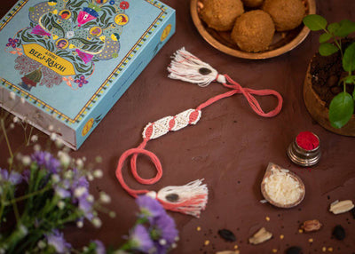 Malti - Eco - friendly Plantable Rakhi embedded with seeds – Rakhi on Brown Living™. SKU: 172 - 08476 - 21FO - 307. Img 3.