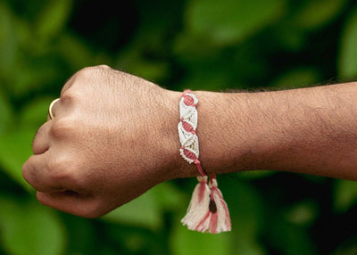 Malti - Eco - friendly Plantable Rakhi embedded with seeds – Rakhi on Brown Living™. SKU: 172 - 08476 - 21FO - 307. Img 5.