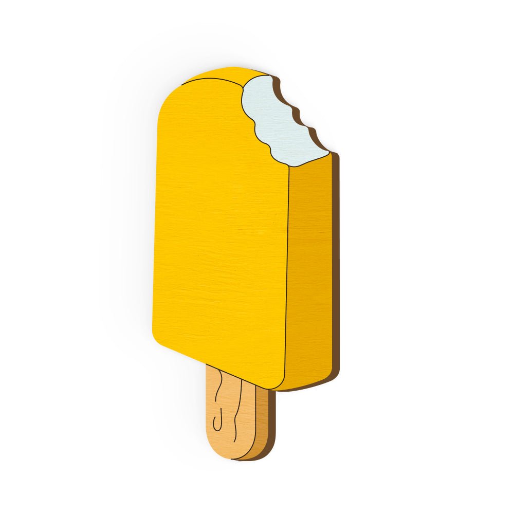 Mango Ice Cream Hand Painted Wooden Magnet | Verified Sustainable by Brown Living™