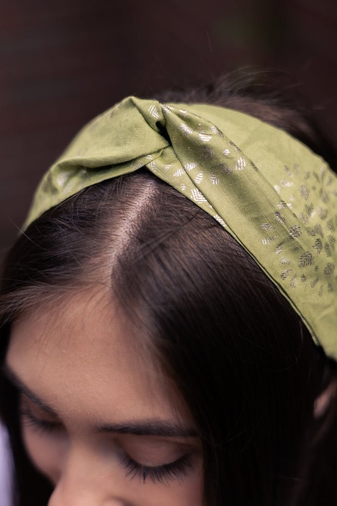 Buy Maria Embroidered Soft Knot Headband | Shop Verified Sustainable Products on Brown Living