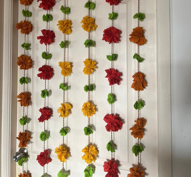 Buy Marigold Flower Garland 65 inches | Shop Verified Sustainable Decor & Artefacts on Brown Living™