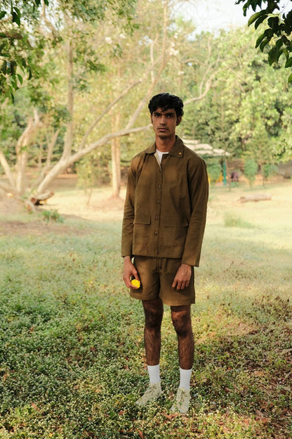 Marigold Reversible Shirt | Dyed with Marigolds | Verified Sustainable by Brown Living™