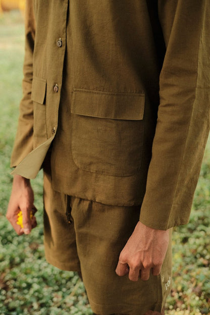 Marigold Reversible Shirt | Dyed with Marigolds | Verified Sustainable by Brown Living™