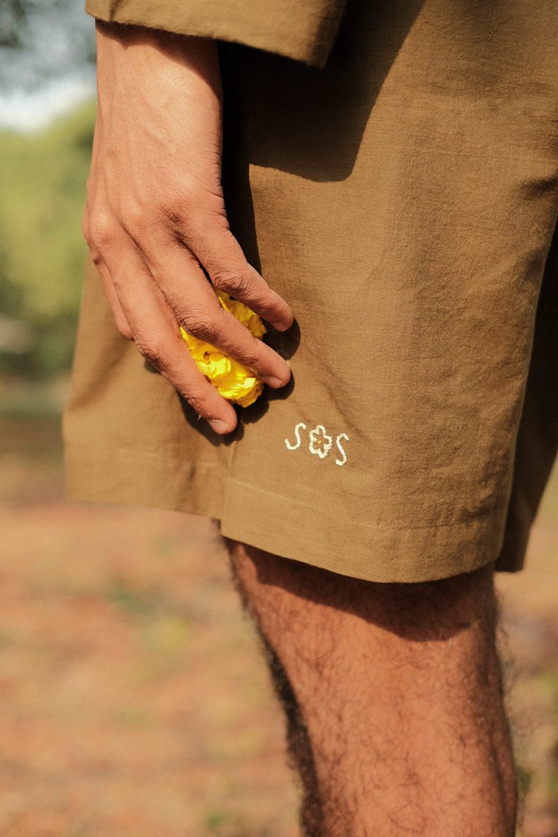 Buy Marigold Unisex Shorts | Easy fit boxy shorts | Shop Verified Sustainable Mens Shorts on Brown Living™