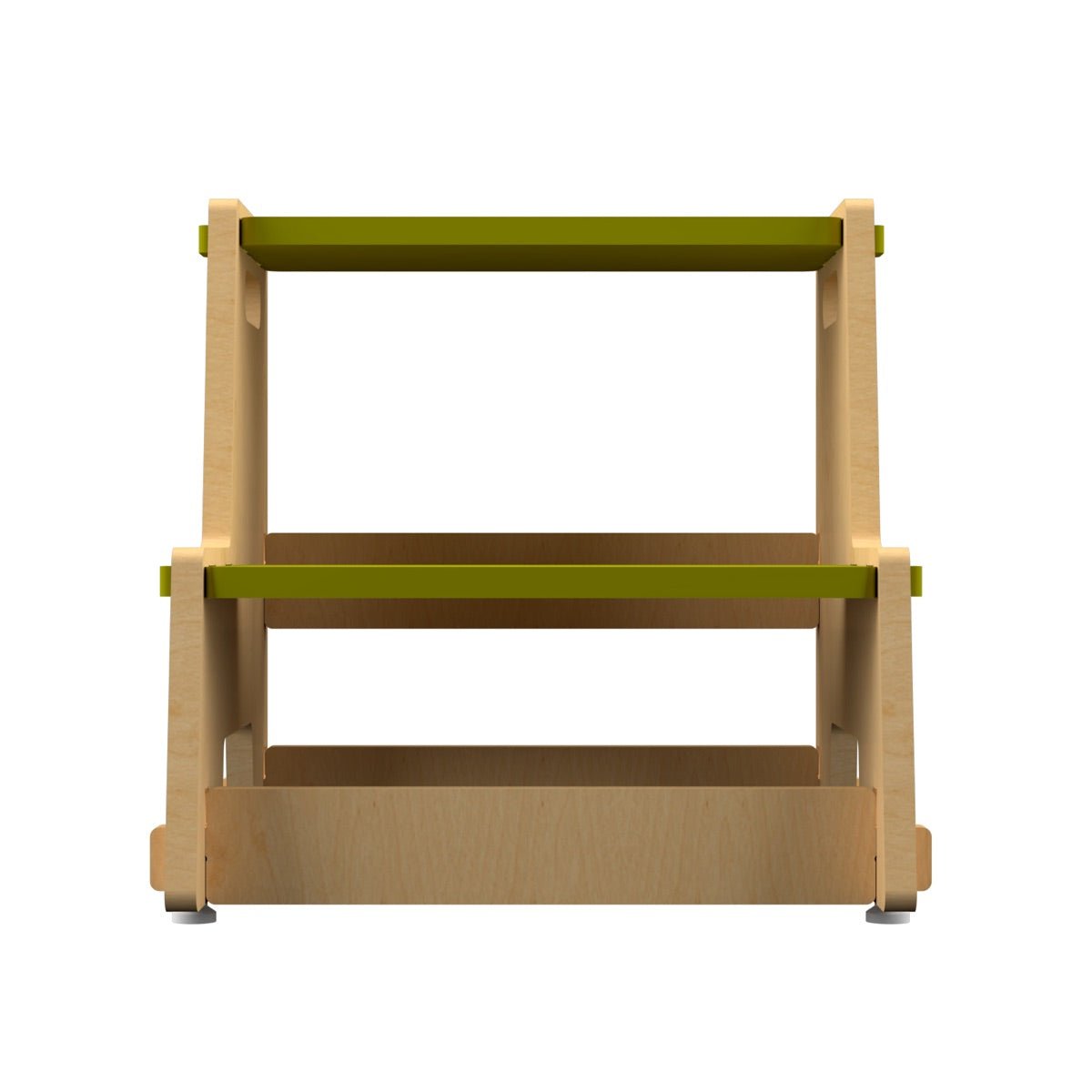 Maroon Apricot |Wooden Step Stool | Verified Sustainable by Brown Living™