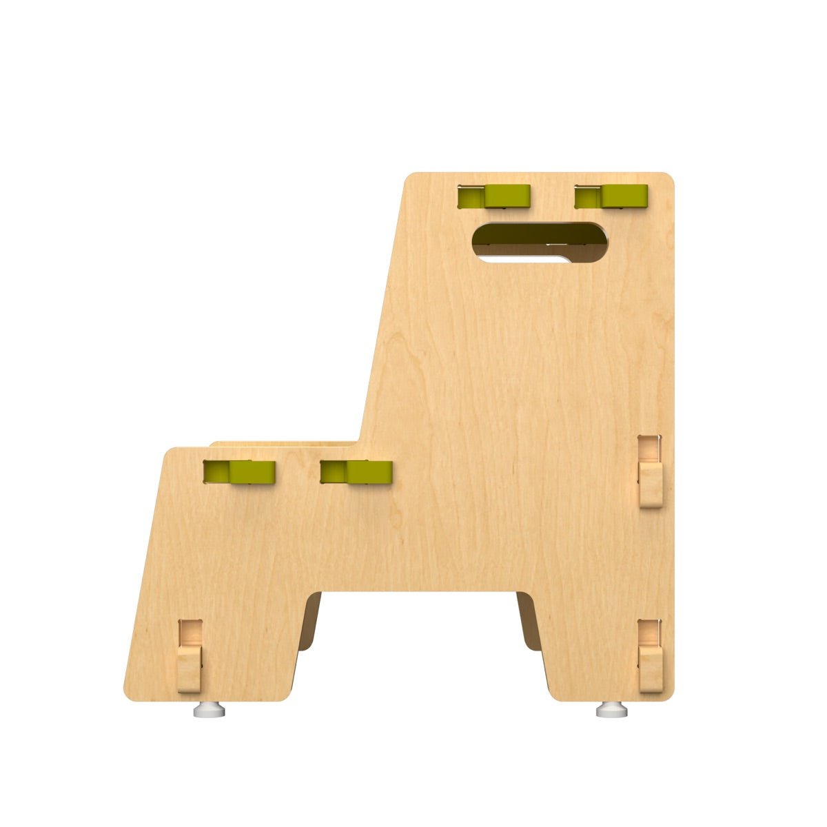 Maroon Apricot |Wooden Step Stool | Verified Sustainable by Brown Living™