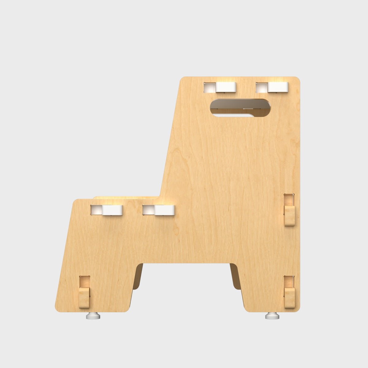 Maroon Apricot |Wooden Step Stool | Verified Sustainable by Brown Living™