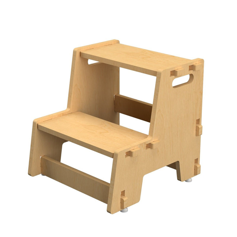 Buy Maroon Apricot |Wooden Step Stool | Shop Verified Sustainable Decor & Artefacts on Brown Living™