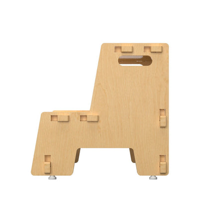 Maroon Apricot |Wooden Step Stool | Verified Sustainable by Brown Living™