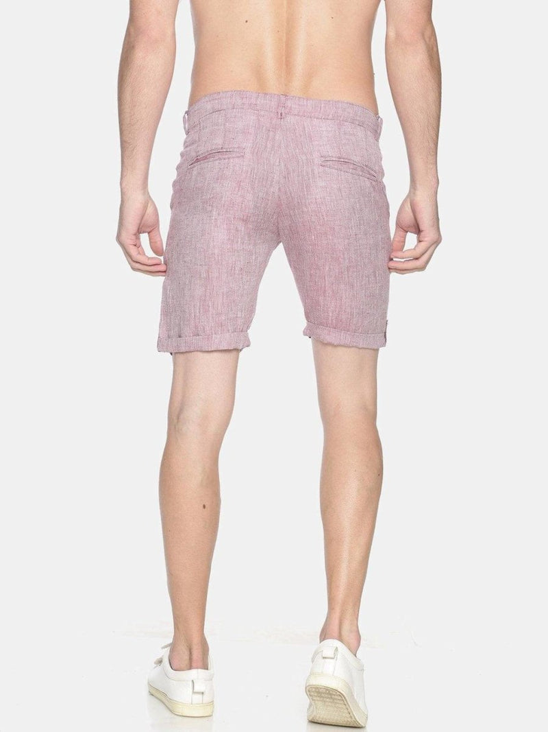 Buy Maroon Colour Slim Fit Hemp Shorts | Shop Verified Sustainable Products on Brown Living