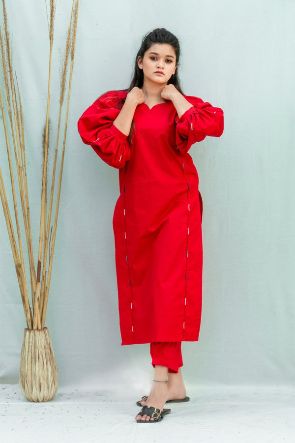 Buy Marshmellow Kurti | Shop Verified Sustainable Products on Brown Living