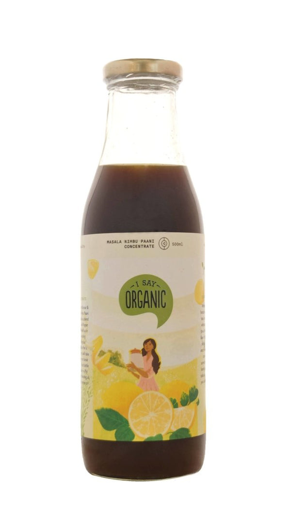 Buy Masala Nimbu Paani Concentrate - 500mL | Shop Verified Sustainable Fruit Juices, Drinks & Concentrates on Brown Living™