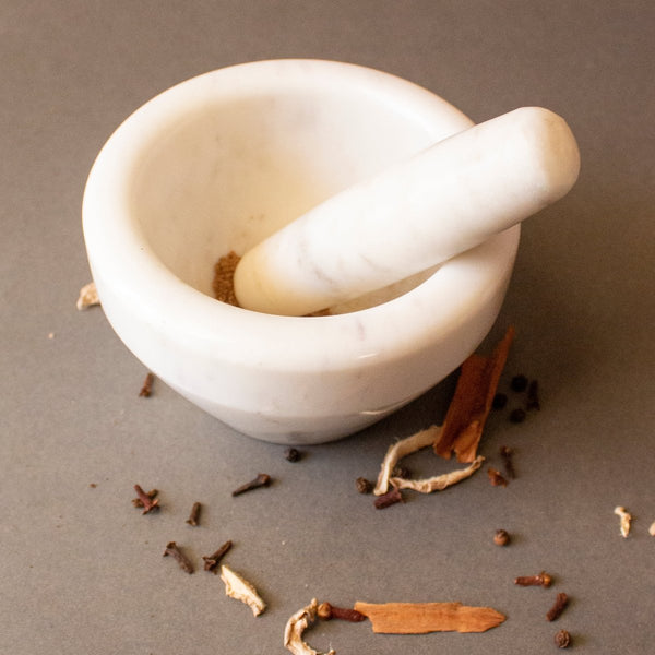 Buy Masala Pot Marble Mortar and Pestle | Shop Verified Sustainable Products on Brown Living