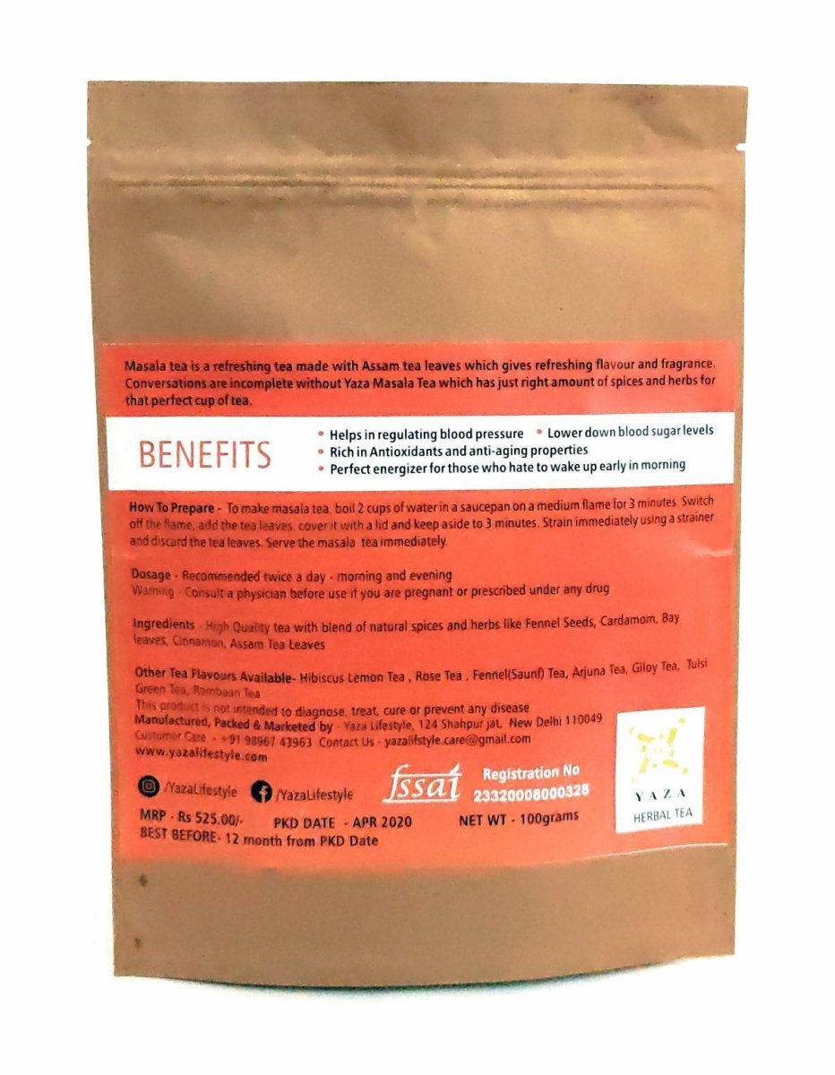 Masala Tea - The Energizer with Great Aroma - 100g - 50 Servings | Verified Sustainable by Brown Living™