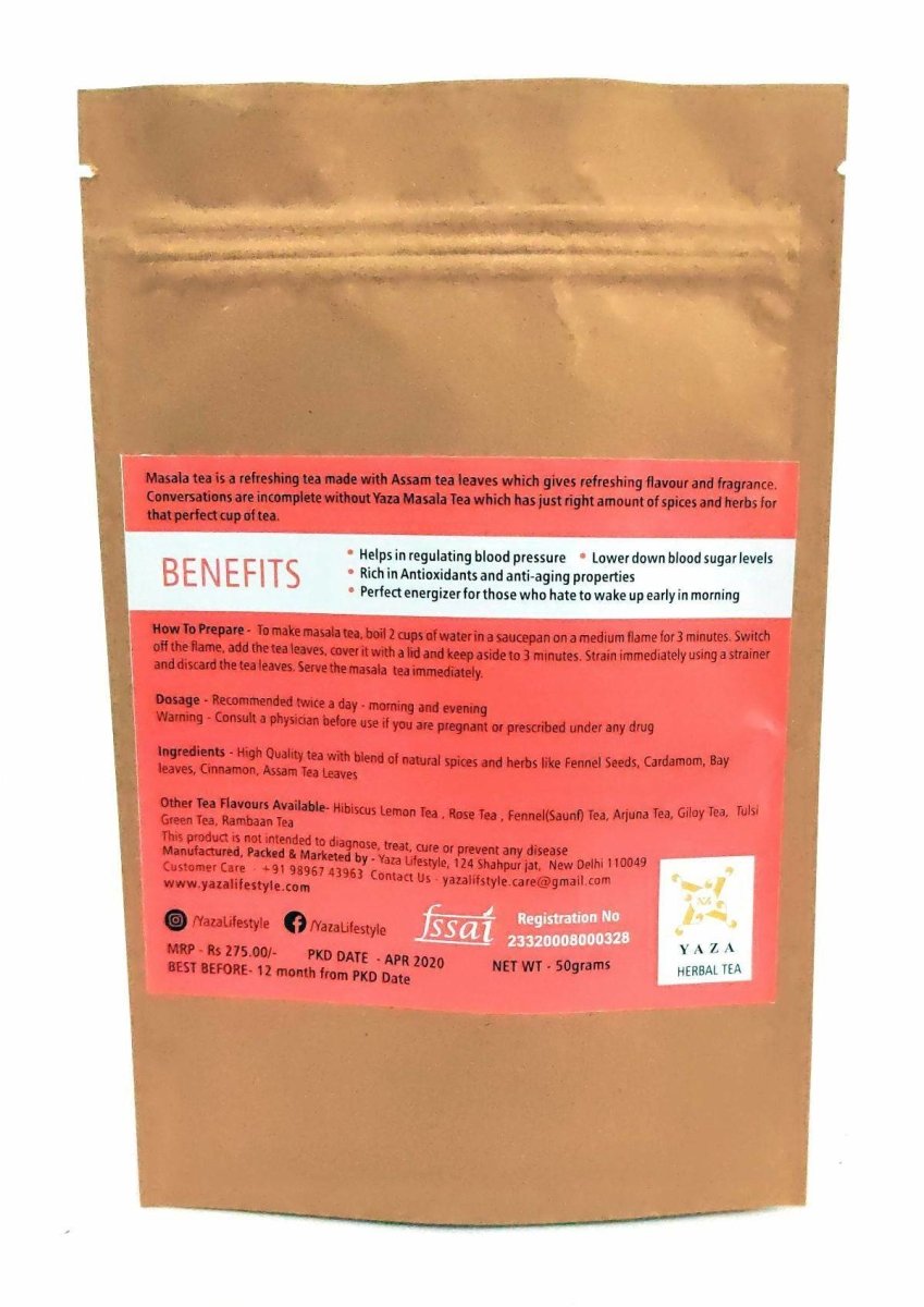 Masala Tea - The Energizer with Great Aroma - 50g - 25 Servings | Verified Sustainable by Brown Living™