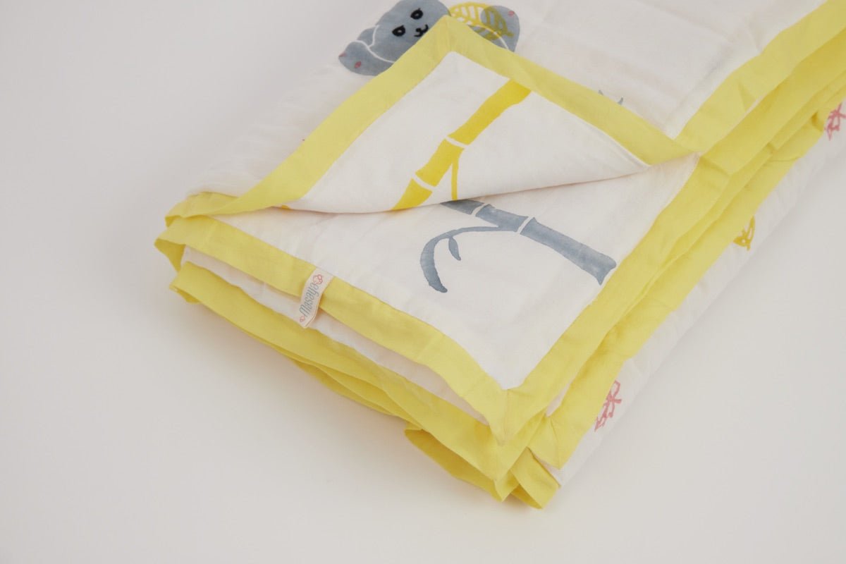 Quilt - K for Koala - Yellow | Verified Sustainable by Brown Living™