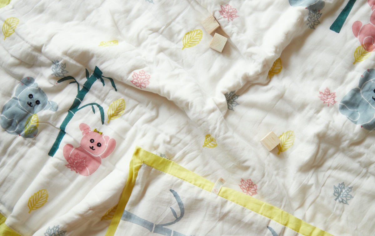 Quilt - K for Koala - Yellow | Verified Sustainable by Brown Living™