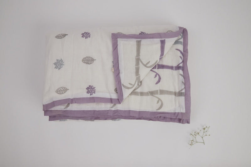 Buy Single Quilt- K for Koala- Purple | Shop Verified Sustainable Bed Linens on Brown Living™