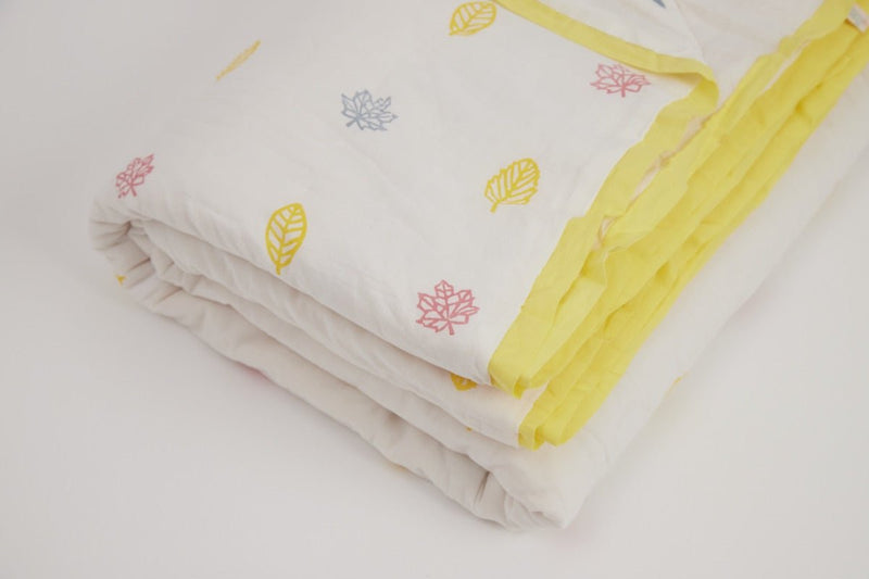 Buy Single Quilt - K for Koala - Yellow | Shop Verified Sustainable Bed Linens on Brown Living™
