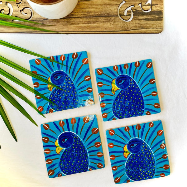 Buy Mayur - Square Wooden Coasters | Shop Verified Sustainable Products on Brown Living