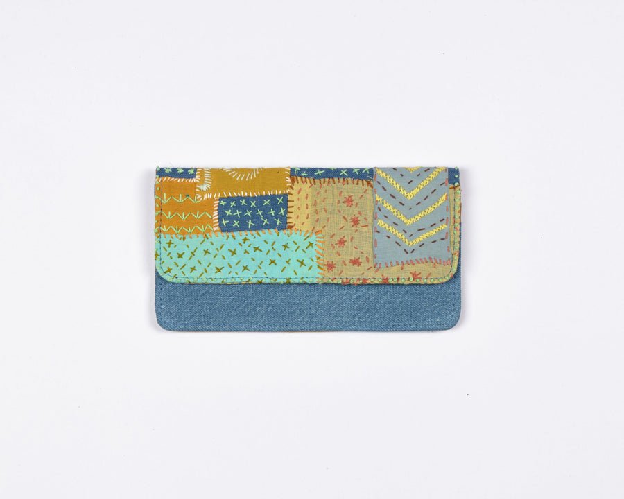 Meadow Sashiko Wallet | Verified Sustainable by Brown Living™