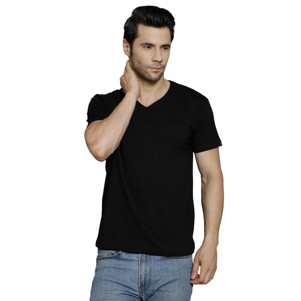 Buy Men's Bamboo V Neck Half Sleeve Softest Ever T-Shirt | Shop Verified Sustainable Products on Brown Living