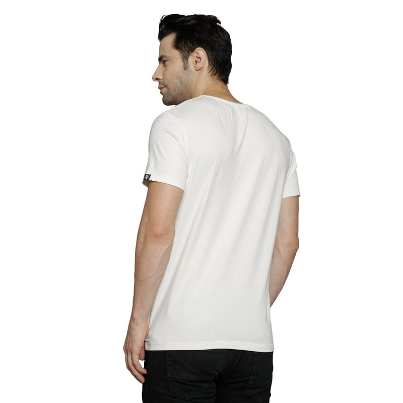 Buy Men's Bamboo V Neck Half Sleeve Softest Ever T-Shirt White | Shop Verified Sustainable Products on Brown Living