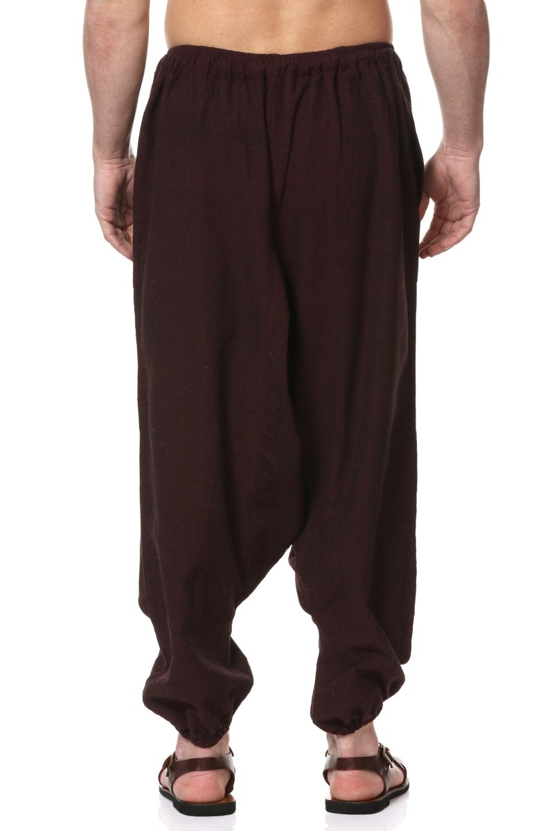 Men's Harem Pack of 2 | Black & Maroon | Fits Waist Sizes 28 to 36 Inches | Verified Sustainable by Brown Living™