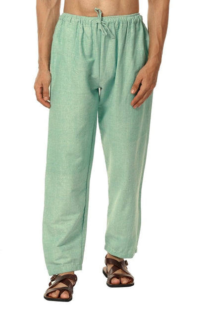 Men's Pyjama Pack of 2 | Blue and Sea Green | Fits Waist Sizes 28" to 36" | Verified Sustainable by Brown Living™