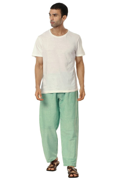 Men's Pyjama Pack of 2 | Blue and Sea Green | Fits Waist Sizes 28" to 36" | Verified Sustainable by Brown Living™